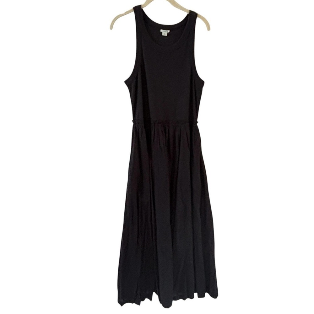 Sundance‎ Tank Maxi Dress Womens S Black Jersey Scoop Neck Boho Beach Cottage